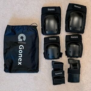 Gonex knee pads, elbow pads, wrist guards Protective Gear Set. Size Large. New!